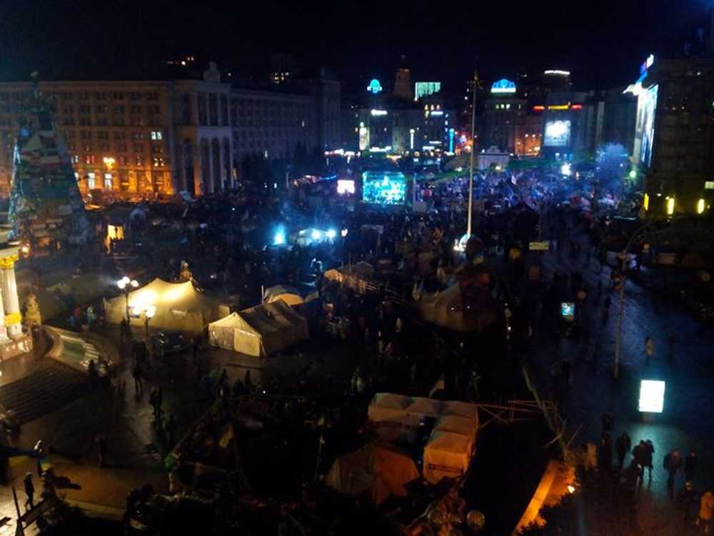 Евромайдан во тьме
